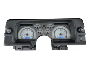 Dakota Digital VHX System Silver Alloy Face Blue Display for 1990-1992 Chevrolet Camaro