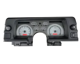Dakota Digital VHX System Silver Alloy Face Red Display for 1990-1992 Chevrolet Camaro