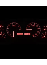 Dakota Digital VHX-90F-MUS-S-R VHX System Silver Alloy Face Red Display Ford Mustang 1990-1993                                     - VHX-90F-MUS-S-R - Image 2
