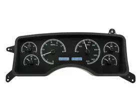 Dakota Digital VHX System Black Alloy Face White Display for 1990-1993 Ford Mustang