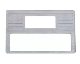 Dakota Digital Aluminum Radio Panel with A/C Vents for 1937-1938 Chevrolet, DIN Size