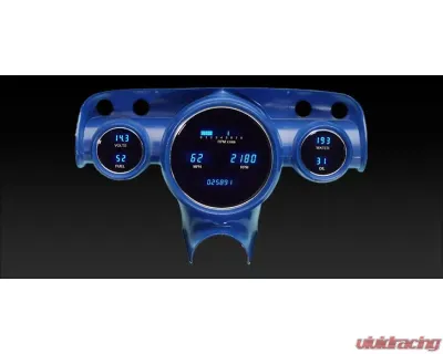 Dakota Digital Teal Digital Clock for Chevrolet 1957, CLK-57C-T, Classic Car Accessory - CLK-57C-T