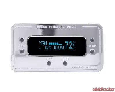 Dakota Digital Climate Control DCC-2200-S-T for Vintage Air Gen II Brushed Satin Teal - DCC-2200-S-T