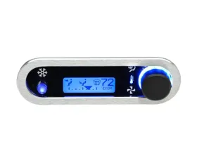 Dakota Digital Climate Controller for Vintage Air Gen IV, Horizontal Brushed/Satin Blue VHX