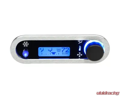 Dakota Digital Climate Controller for Vintage Air Gen IV, Horizontal Brushed/Satin Blue VHX - DCC-2500H-S-B