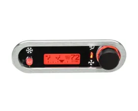 Dakota Digital Climate Controller for Vintage Air Gen IV, Horizontal, Brushed/Satin Red