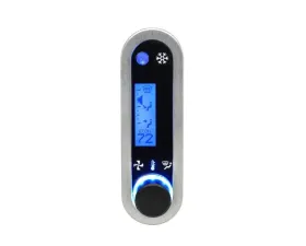 Dakota Digital Climate Controller for Vintage Air Gen IV Vertical Brushed Satin Blue VHX