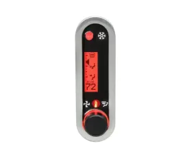 Dakota Digital DCC-2500V-S-R Climate Controller for Vintage Air Gen IV Vertical Brushed Satin Red