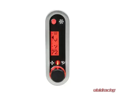 Dakota Digital DCC-2500V-S-R Climate Controller for Vintage Air Gen IV Vertical Brushed Satin Red - DCC-2500V-S-R