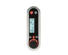 Dakota Digital Climate Controller for Vintage Air Gen IV, DCC-2500V-S-W, Vertical Brushed/Satin White