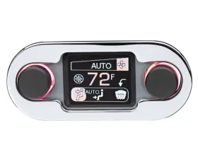 Dakota Digital HDX/RTX Climate Controls Air Gen-IV Silver Alloy Chrome DCC-4000-C-S