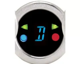 Dakota Digital DGS-3-C-B Round Gear/Misc. Indicator Chrome Blue for Custom Fit