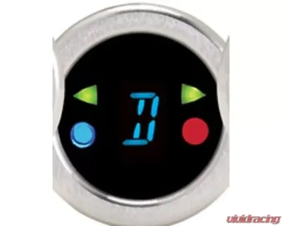 Dakota Digital DGS-3-C-B Round Gear/Misc. Indicator Chrome Blue for Custom Fit - DGS-3-C-B