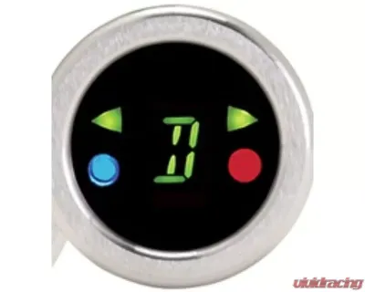 Dakota Digital DGS-3-C-G Round Gear/Misc. Indicator Chrome Green for Custom Fit Applications - DGS-3-C-G