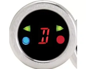 Dakota Digital Round Gear Indicator Chrome Red DGS-3-C-R for Custom Fit Applications