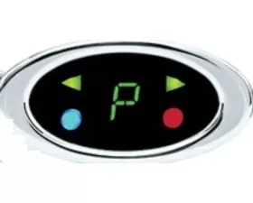 Dakota Digital DGS-4-C-G Oval Gear/Misc Indicators Chrome Green for Classic Vehicles
