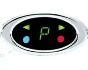 Dakota Digital DGS-4-G Oval Gear/Misc Indicators Chrome Green for Classic Cars