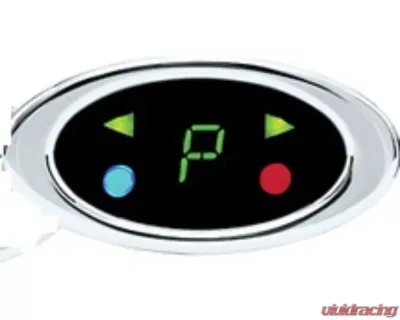 Dakota Digital DGS-4-G Oval Gear/Misc Indicators Chrome Green for Classic Cars - DGS-4-G