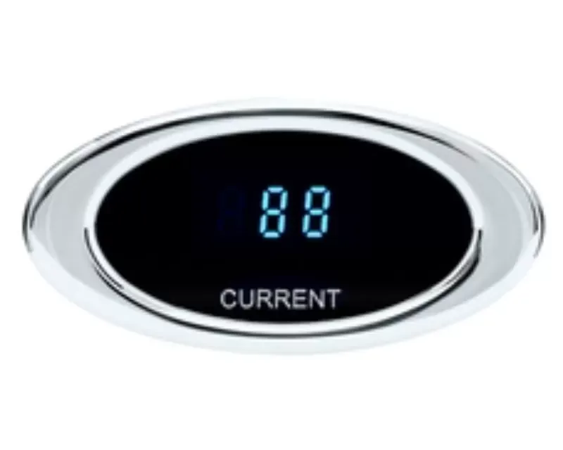 Dakota Digital Ion Series Amp Current Chrome Blue - ION-20-1-C-B