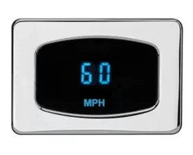 Dakota Digital Odyssey Series I Mini Speedometer MPH Chrome Blue ODY-01-3-C-B