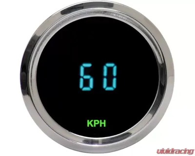 Dakota Digital Odyssey Series I Mini Speedometer KPH Chrome Teal ODY-01-4-C-T - ODY-01-4-C-T