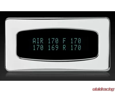 Dakota Digital Odyssey Series I Quad Air Pressure Monitor 0-300 psi Chrome Teal - ODY-19-6-3-C-T