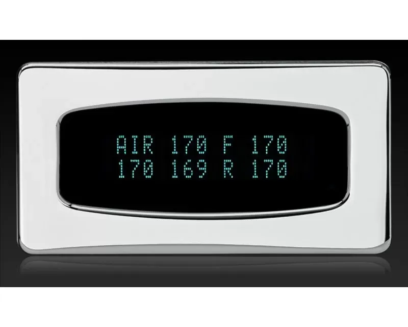 Dakota Digital Odyssey Series I Quad Air Pressure Monitor Chrome Teal - ODY-19-6-C-T