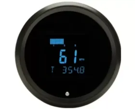 Dakota Digital Performance 3-3/8 Speedometer Tachometer Teal Black ODYR-01-6