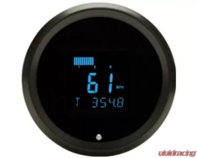 Dakota Digital Round 3-3/8" Performance Speedometer Black Blue SLX-01-1-K - SLX-01-1-K