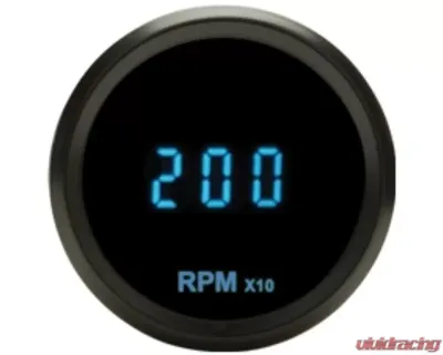 Dakota Digital Mini 2-1/16 Tachometer Chrome Blue for SLX-02-7-C Vehicle Model - SLX-02-7-C