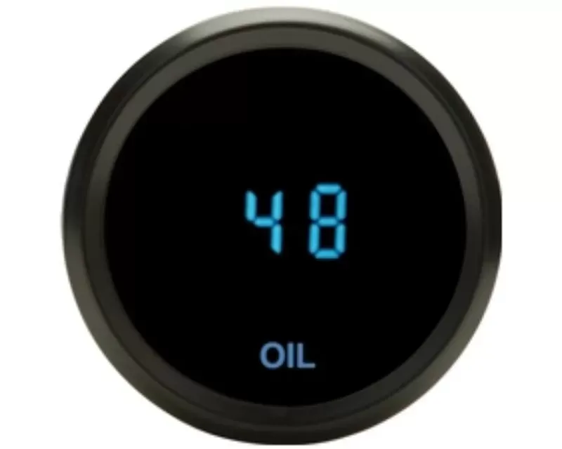 Dakota Digital 2-1/16 Oil Pressure Chrome Blue - SLX-03-1-C