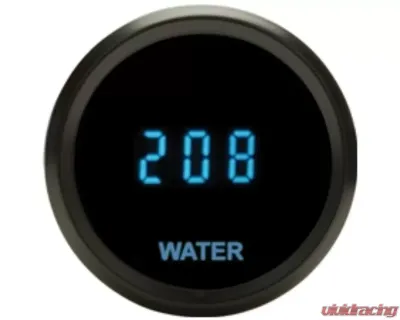 Dakota Digital SLX-04-1-K 2-1/16" Water Temperature Gauge Black Blue - SLX-04-1-K