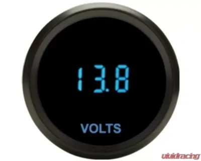 Dakota Digital SLX-05-1-C 2-1/16" Voltmeter Chrome Blue for Custom Fit Vehicles - SLX-05-1-C