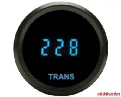Dakota Digital SLX-08-3-C 2-1/16 Transmission Temperature Gauge Chrome Blue - SLX-08-3-C