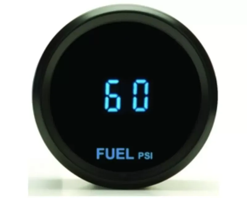 Dakota Digital 2-1/16 High Resolution Fuel Pressure Chrome Blue - SLX-10-2-C