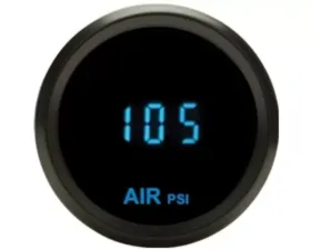 Dakota Digital 2-1/16 Air Pressure Gauge Chrome Blue