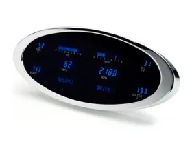 Dakota Digital VFD3-1012-B 6 Gauge Universal Elliptical Designer Series 12.25