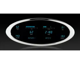 Dakota Digital 6 Gauge Universal Elliptical Designer Series 12.25