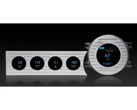 Dakota Digital VFD3-41C-Z Aluminum Bezel Digital Instrument System Blue Teal for Chevrolet 1941-1948