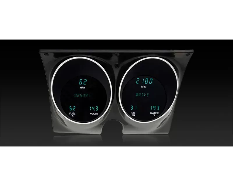 Dakota Digital Instrument System Blue and Teal Chevrolet Camaro | Pontiac Firebird 1967-1969 - VFD3-67C-CAM-Z