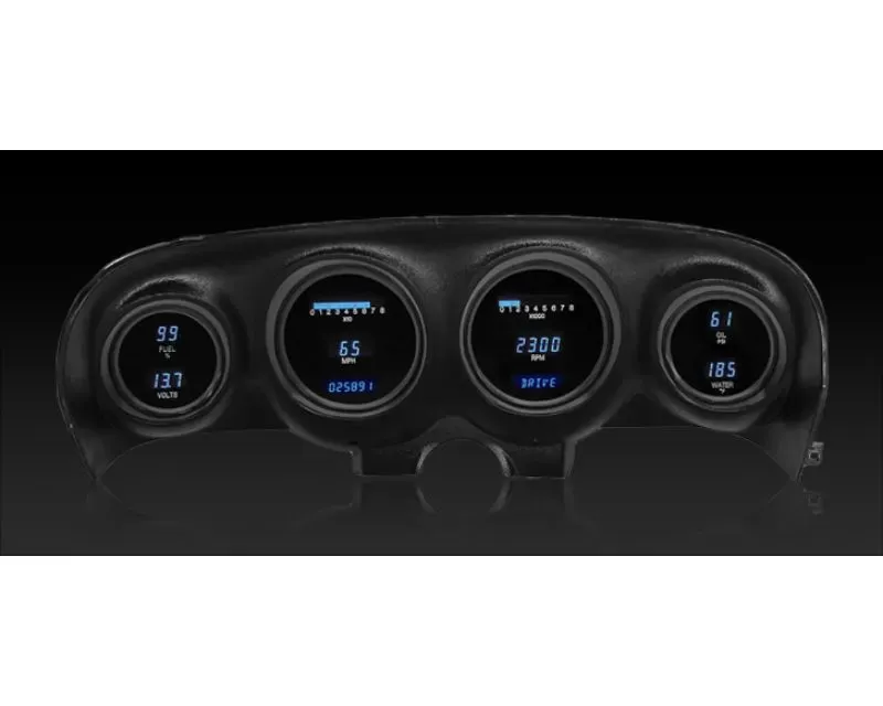 Dakota Digital Instrument System Blue and Teal Ford Mustang 1969-1970 - VFD3-69M-Z