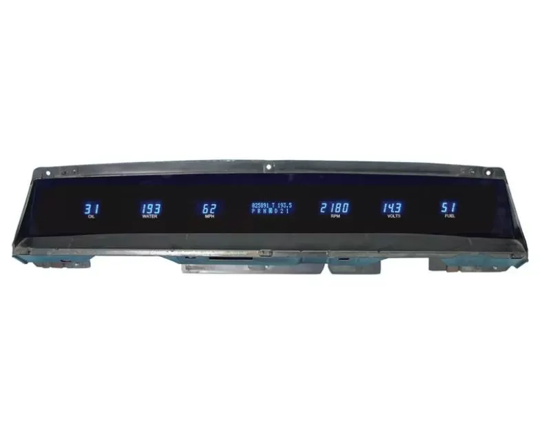 Dakota Digital Instrument System Blue and Teal Chevrolet Impala | Caprice 1971-1976 - VFD3X-71C-IMP-Z