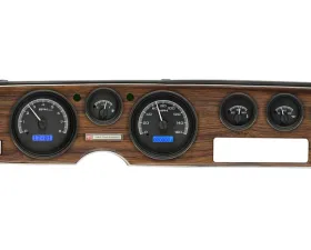 Dakota Digital VHX Instruments Black Alloy Background Blue for 1970-1981 Pontiac Firebird