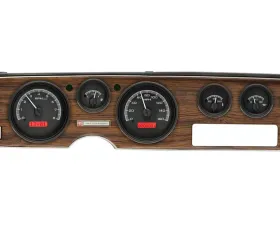 Dakota Digital VHX Instruments Black Alloy Background Red for 1970-1981 Pontiac Firebird