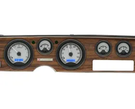 Dakota Digital VHX Instruments Silver Alloy Background Blue for 1970-1981 Pontiac Firebird