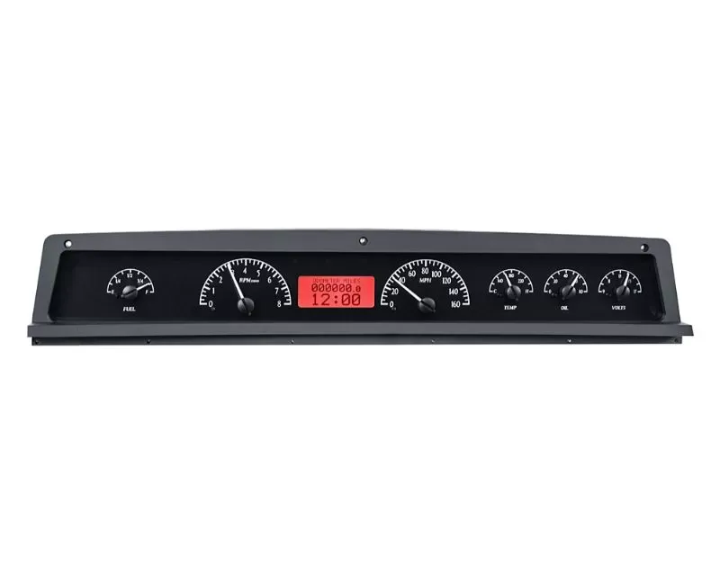 タカD Dakota Digital VHX Instruments Black Alloy Background Red