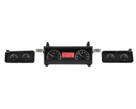 Dakota Digital VHX Instruments Black Alloy Square Gauges for 1964-1977 Chevrolet Chevelle Monte Carlo