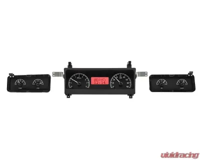 Dakota Digital VHX Instruments Black Alloy Square Gauges for 1964-1977 Chevrolet Chevelle Monte Carlo - VHX-73C-MAL-K-R