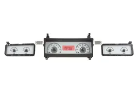 Dakota Digital VHX Instruments Silver Alloy Square Gauges for 1964-1977 Chevrolet Chevelle, Monte Carlo