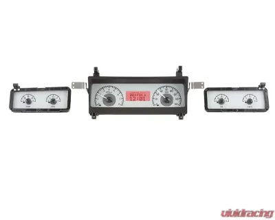 Dakota Digital VHX Instruments Silver Alloy Square Gauges for 1964-1977 Chevrolet Chevelle, Monte Carlo - VHX-73C-MAL-S-R